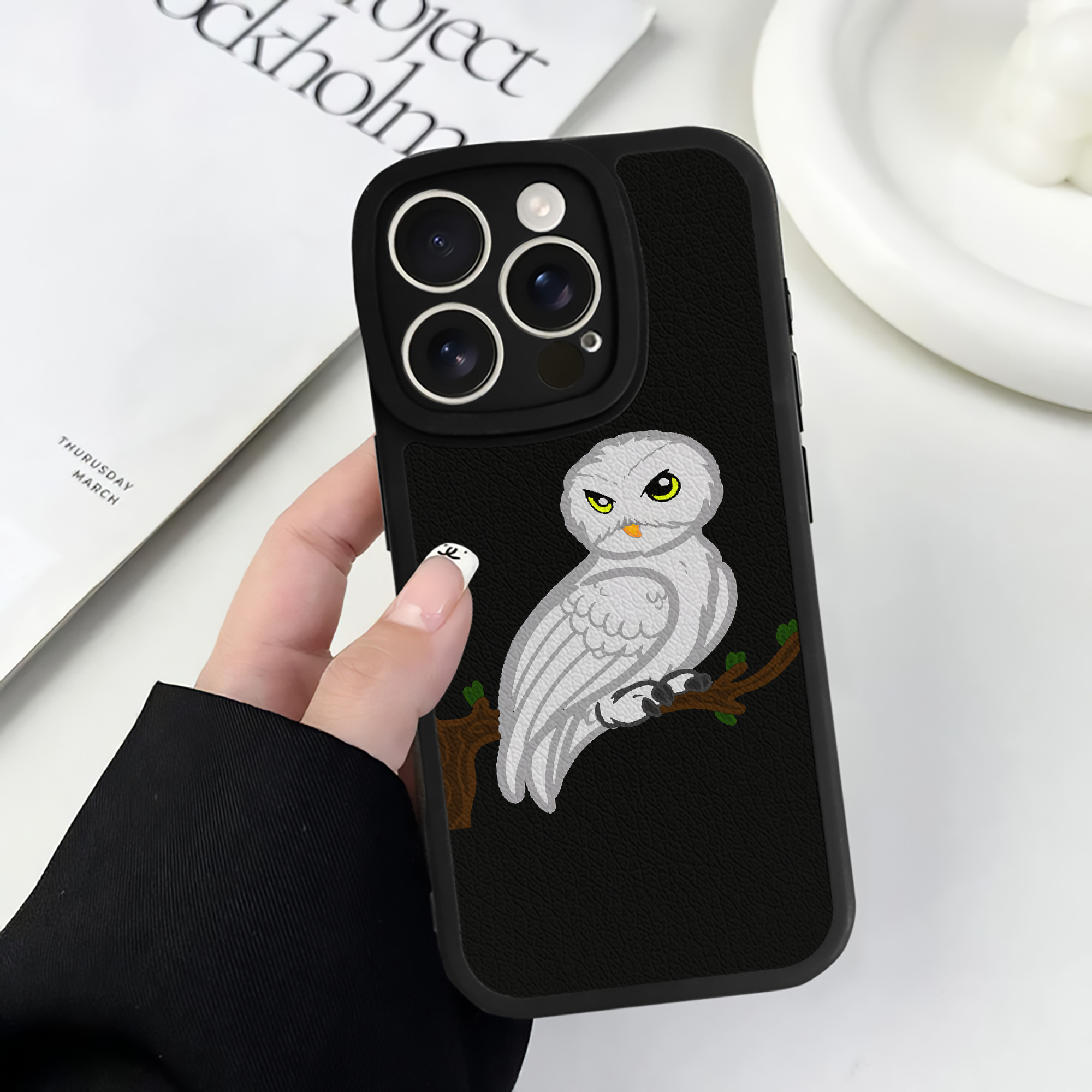 （画像用） Harry Potter ハリー・ポッターシリーズ 【iPhone 16シリーズ対応】シリコンスマホケース（レザー調） 材質：シリコン